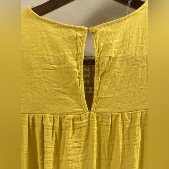 UMGEE Yellow Gold Short-Sleeve Dress Size Medium - Picture 4 of 11